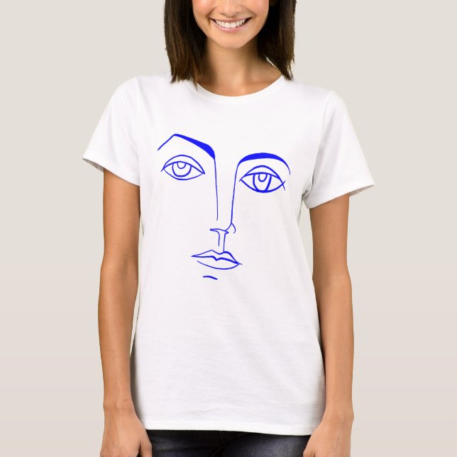Skizze durch Picasso T-Shirt (Vorderseite)