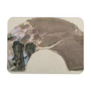 Skizze Edgar Degass für einen Fan, c.1879 Magnet