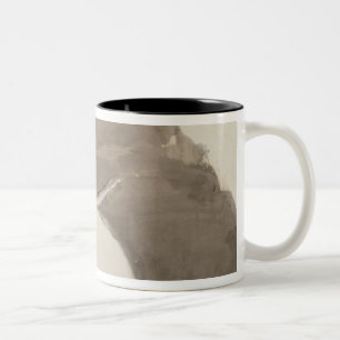 Skizze Edgar Degass für einen Fan, c.1879 Zweifarbige Tasse