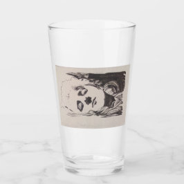 Skizze einer Frau aus "Ver Sacrum" (Moser) Glas