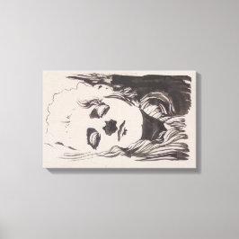 Skizze einer Frau aus "Ver Sacrum" (Moser) Leinwanddruck