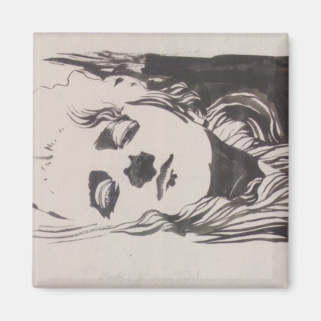 Skizze einer Frau aus "Ver Sacrum" (Moser) Magnet (Vorne)