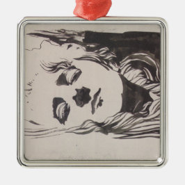 Skizze einer Frau aus "Ver Sacrum" (Moser) Ornament Aus Metall