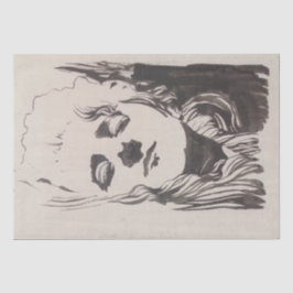 Skizze einer Frau aus "Ver Sacrum" (Moser) Seidenpapier