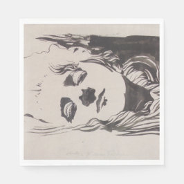 Skizze einer Frau aus "Ver Sacrum" (Moser) Serviette