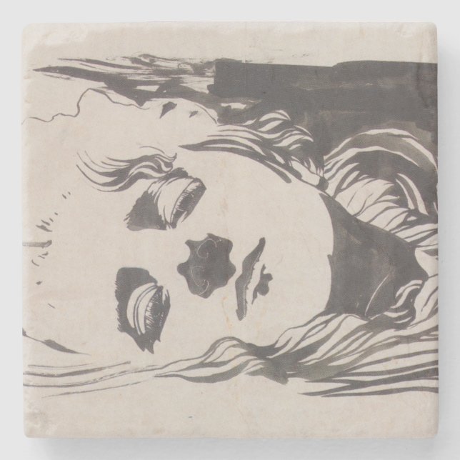 Skizze einer Frau aus "Ver Sacrum" (Moser) Steinuntersetzer (Vorderseite)