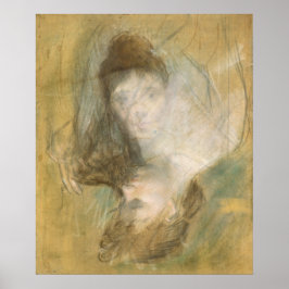 Skizze einer Frau - Jean-Louis Forain Kunst Poster