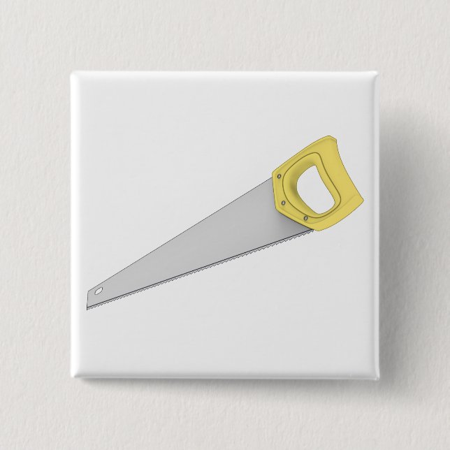 Skizze einer Handsäge Button (Vorderseite)