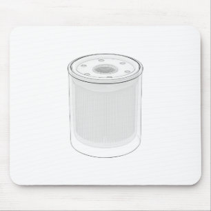 Skizze eines Automobilölfilters Mousepad
