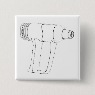 Skizze eines elektrischen industriellen Heißlufter Button