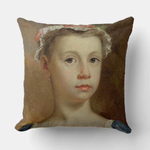 Skizze eines jungen Mädchens, c.1730-40 (Öl auf Kissen