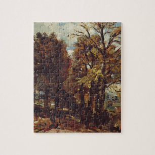 Skizze eines Wegs bei OstBergholt, c.1810 (Öl an Puzzle