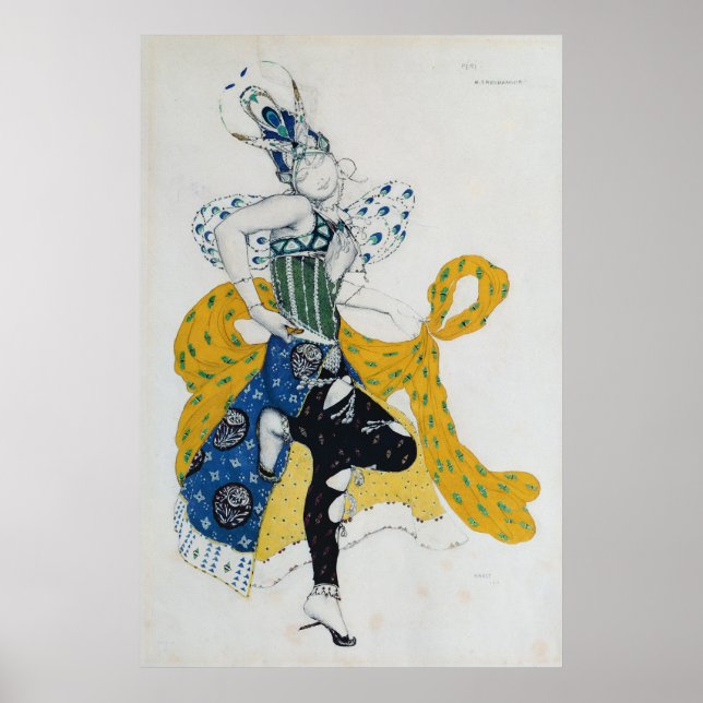 Skizze für das Ballett "La Peri" Poster (Vorne)