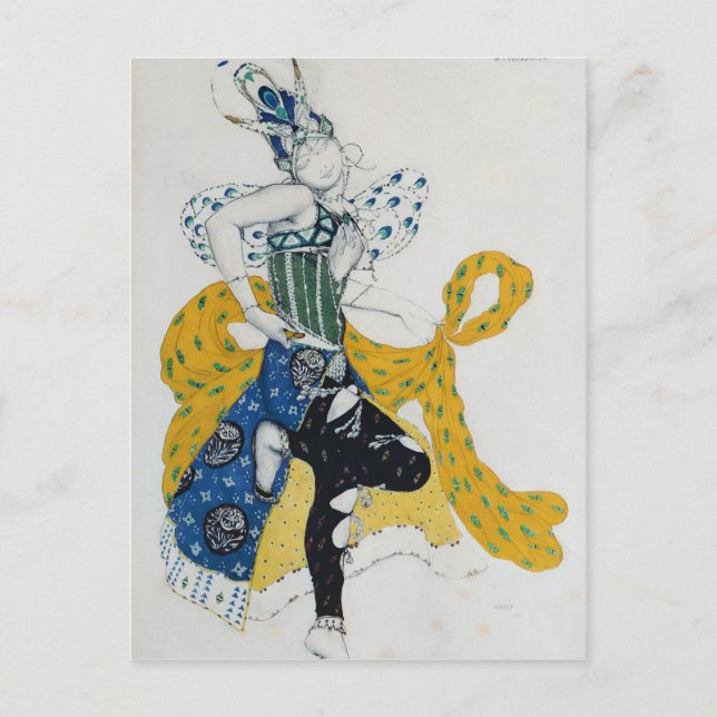 Skizze für das Ballett "La Peri" Postkarte (Vorderseite)
