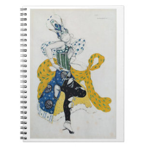 Skizze für das Ballett "LaPeri", durch Paul Dukas Notizblock