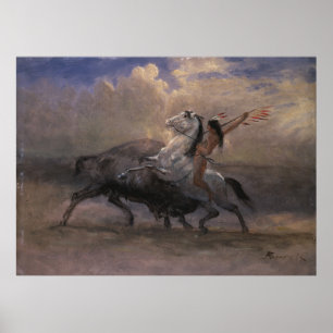 Skizze für das Letzte des Buffalo Poster