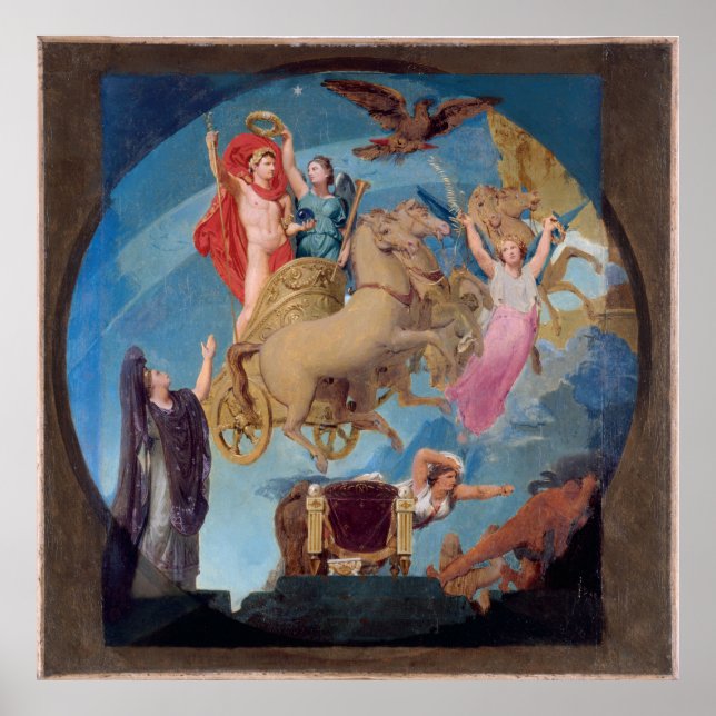 Skizze für das Pariser Rathaus: Apotheos Poster (Vorne)