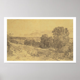 Skizze für den Eingang zum Gemälde an die Fen Lane Poster