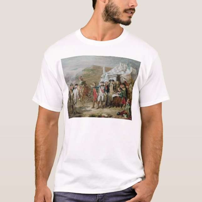 Skizze für den Kampf von Yorktown T-Shirt (Vorderseite)
