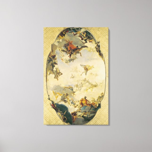 Skizze für die Apotheose der Familie Pisani Leinwanddruck (Vorderseite)