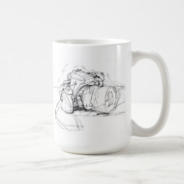 Skizze für elegante Fotos Kaffeetasse