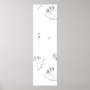 Skizze, Granitsteinschild Poster