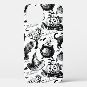Skizze Halloween nahtloses Muster Case-Mate iPhone Hülle