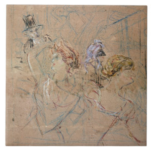 Skizze Henrides Toulouse-Lautrec   für 'am Mas Fliese