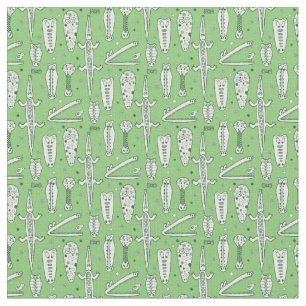 Skizze-Krokodil-Muster Stoff