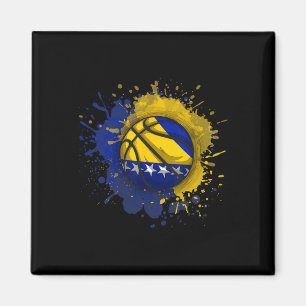 Skizze mit der Flagge von Bosnien und Herzegowina Magnet