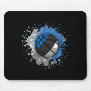 Skizze mit estnischer Flagge Mousepad