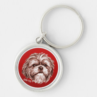 Skizze Shih Tzu Schlüsselanhänger