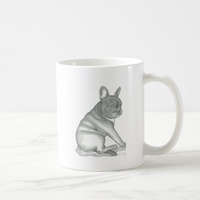 Skizze-Tasse der französischen Bulldogge Tasse (Rechts)