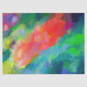 Skizze, türkisfarbene und helle Abstrakte Kunst Seidenpapier