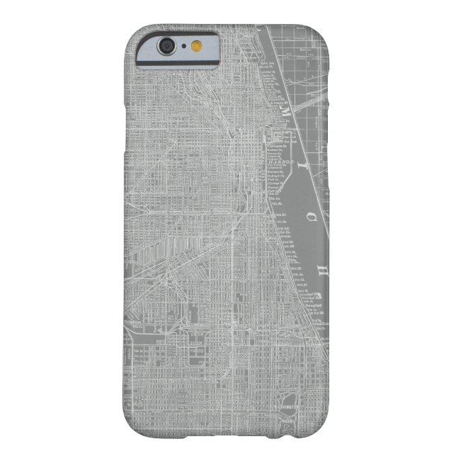 Skizze von Chicago City Map Case-Mate iPhone Hülle (Rückseite)