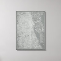 Skizze von Chicago City Map