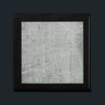 Skizze von Chicago City Map Schmuckschachtel<br><div class="desc">Skizze von Chicago City Map. Künstler: Vision Studio. Bild-ID: 64744Z.</div>
