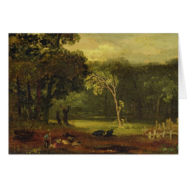 Skizze von der Natur in Sion Park, 1819 (Öl auf (Vorderseite (Horizontal))
