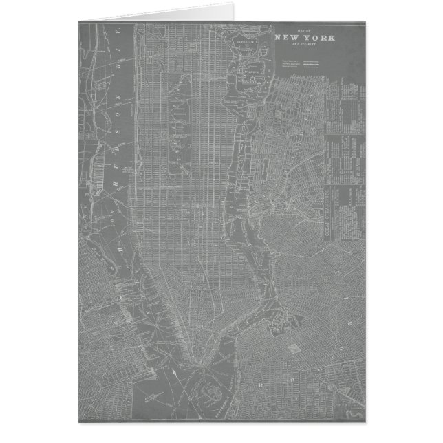 Skizze von New York City Map (Vorne)