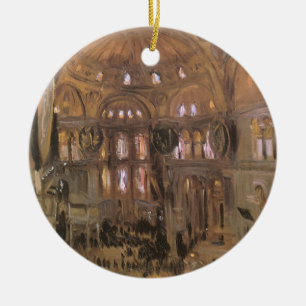 Skizze von Santa Sophia von John Singer Sargent Keramikornament
