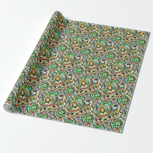 Skizzen Fantasy Art - Abstrakte Blume 3 Geschenkpapier
