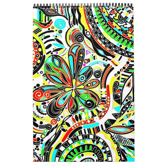 Skizzen Fantasy Art - Abstrakte Blume 3 Kalender (Titelbild)