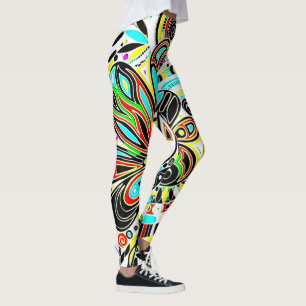 Skizzen Fantasy Art - Abstrakte Blume 3 Leggings