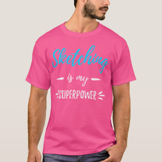 Skizzen ist mein superleistungsstarker Funny Gif T-Shirt