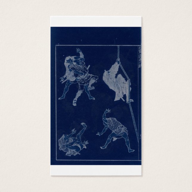 Skizzen japanischer Kampfkunst, Ninja c.1800 (Vorderseite)