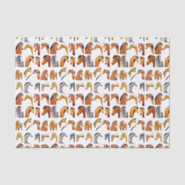 Skizzen von Pferden Seidenpapier