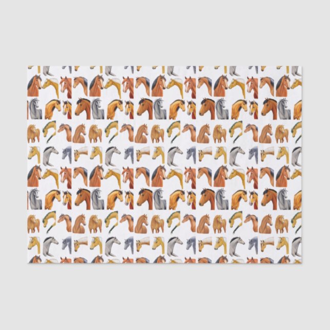 Skizzen von Pferden Seidenpapier (Vorderseite)