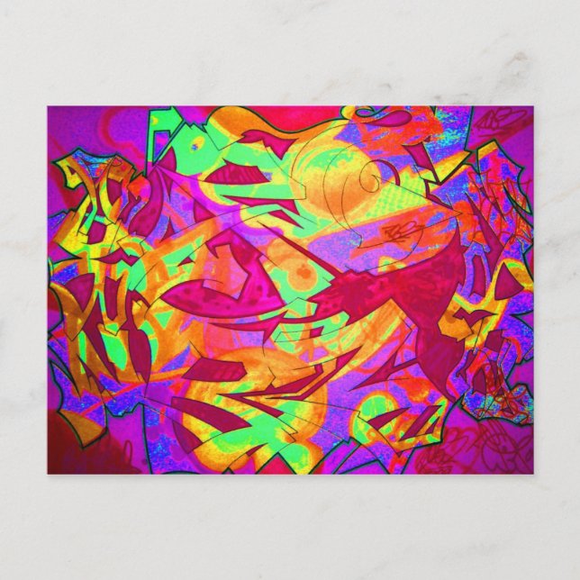 Skizzen wild gegangen postkarte (Vorderseite)