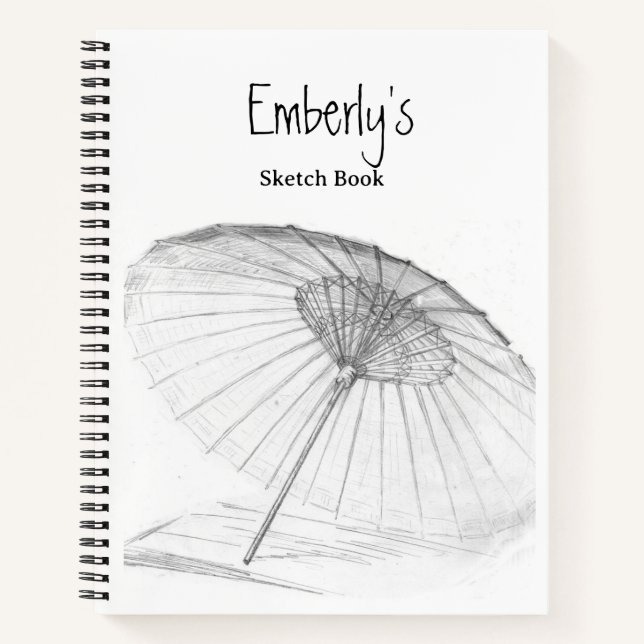 Skizzenbuch für Künstler mit eigenem Kunstwerk Notizbuch (Vorderseite)