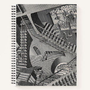 Skizzenbuch - optische Täuschung  Notizbuch